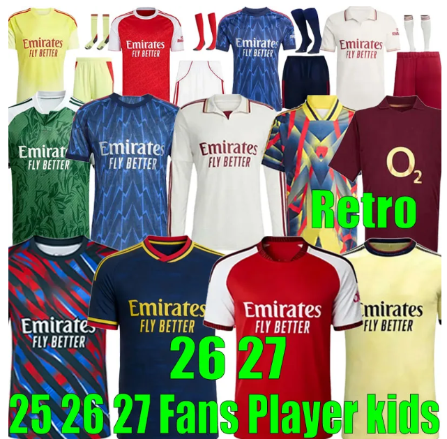26 27 CALAFIORI soccer jerseys RICE SAKA Fans Player MADUEKE ZUBIMENDI 2026 2027 football shirt Men Kids ODEGAARD SAMBI VIEIRA Gyokeres HAVERTZ Lewis-Skelly EZE 8888