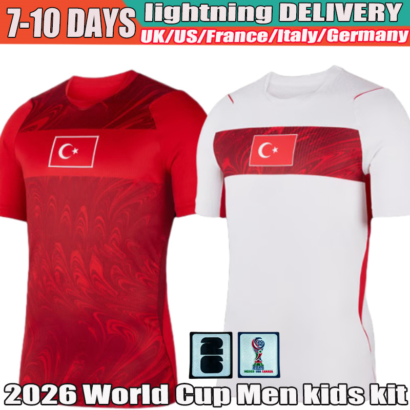 Turkey world cup 2026 Arda Guler Yildiz Alper Yilmaz Akturkoalu Soccer Jerseys Akgun Kokgu Calhanoylu Kadioylu Yuksek 26 27 Football Shirt Mens kids kit uniform