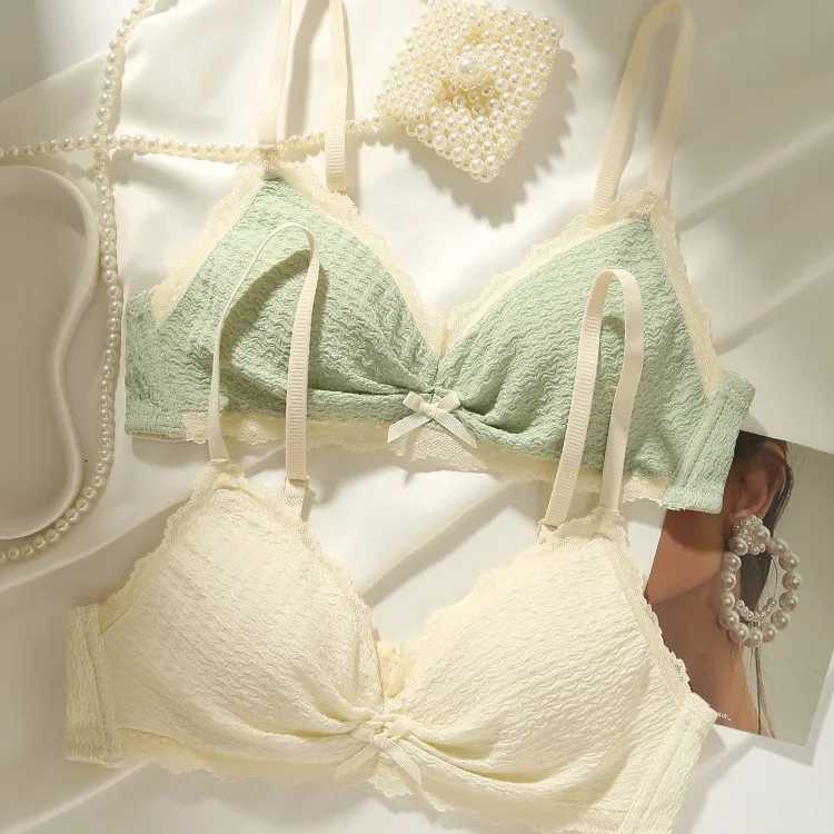 A Thin Sweet and Cute Lace Bra Cover for Girls with A Close-knit Bra Without A Steel Ring Push Up Bra Z260402
