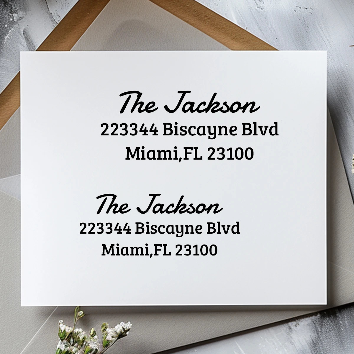 Custom Address Stamp ReturnAddress Stamps Self Inking Personalized Customizable Business Stamp Black Ink Colors Stamper 260402