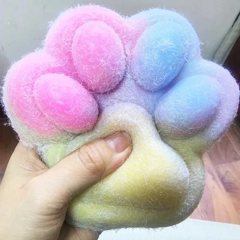 Giant Cat Paw Squishies Toys Handmade Ultra Soft Taba Squishies Fidget Toys Stress Relief Squeeze Toy Gifts for Kids Adults H260402
