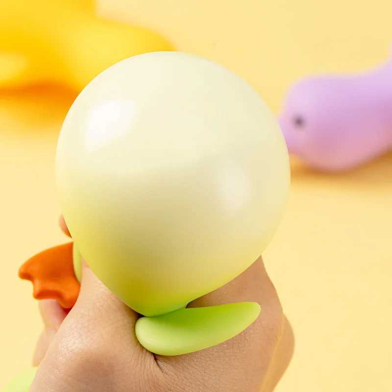 Duck Stress Toys Squeeze Vent Squishy Anti-stress Abreact Stress Ball Decompression Fidget Sensory Toys Christmas Party Gift H260402