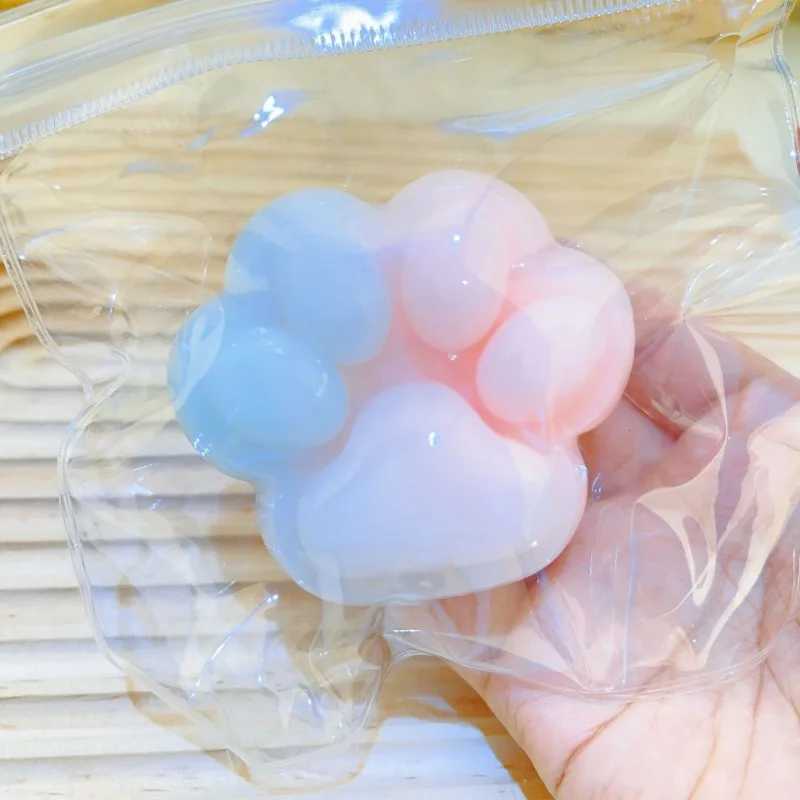 Cute Cat Claw Squishy Fidget Toys for Kids Soft Cat Paw Slow Rebound Decompression Stress Relief Release of Pressure Squeeze Toy H260402
