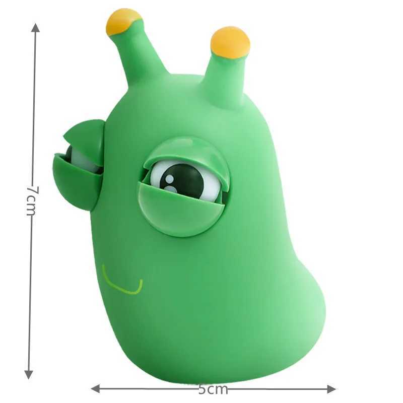 1/3 PCS Novelty Green Worm Squeeze Toys Eye Fidget Sensory Stress Relief Toys for Kids Adults Birthday Gifts H260402