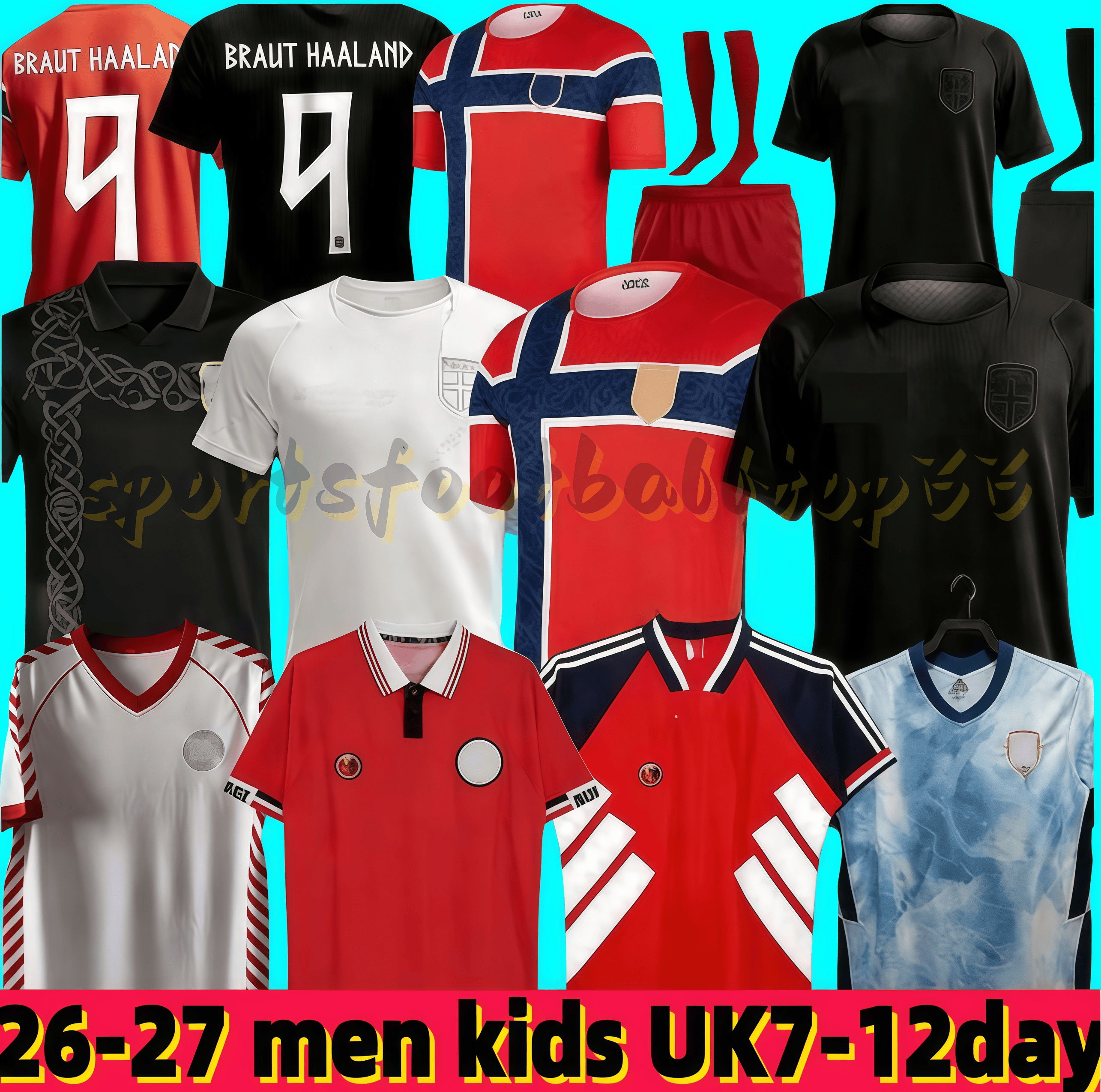 Norway Jersey 2026 World Cup HAALAND Soccer Jerseys SORLOTH NUSA AASGAARD HORN MYHRE DONNUM RYERSON MOLLER WOLFE AJER STRAND 2025 Noruega Football Shirt Men Kids Kit