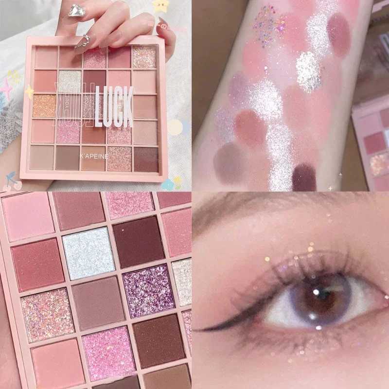 9/25 Colors Shimmer Glitter Eyeshadow Palette Sequins Earth Tone Pearlescent Matte Texture Long Lasting Eye Shadow Cheap Makeup H260402