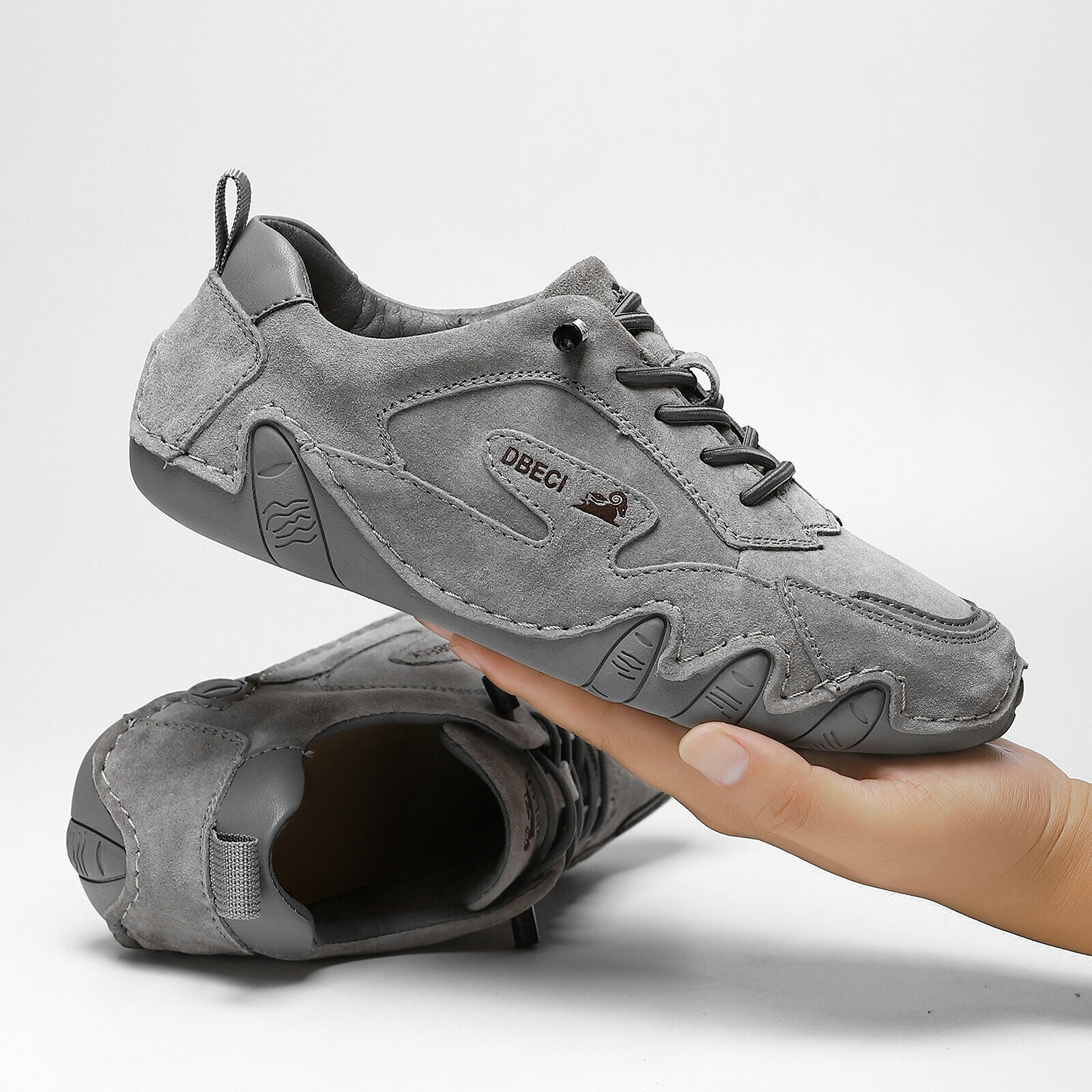 Genuine Leather Large Size Unisex Outdoor Casual Spring Summer Couple Sports Shoes