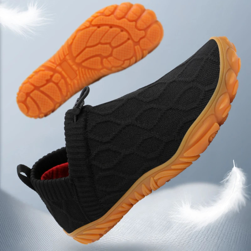 Minimalist Mens Barefoot Shoes Anti Slip Breathable Knitting Walking Shoes for Men Wear-resistant Lightweight Running Sneakers260402 - view 7