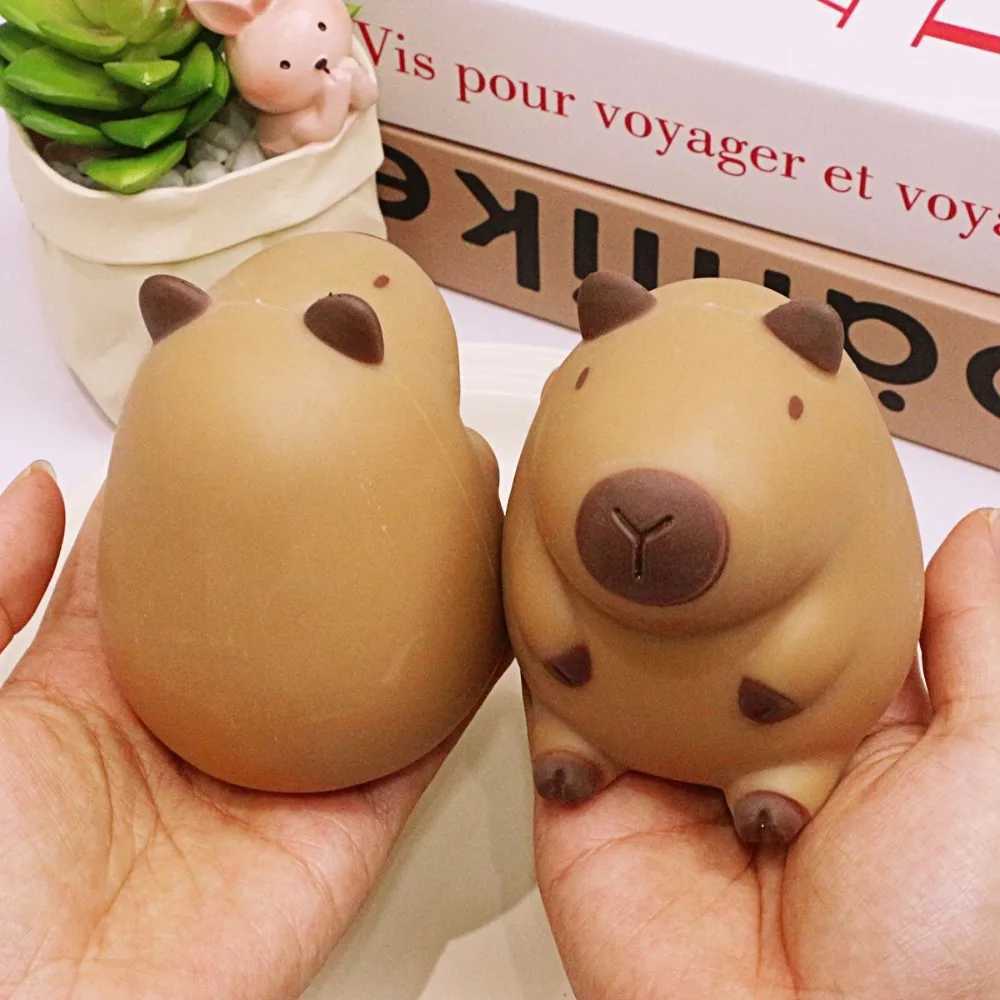 Capybara Squeeze Toys Creative Pinch Slow Rebund Decompression Toys Flour Animals Fingertip Fidget Sensory Cartoon Squeeze Toys H260402