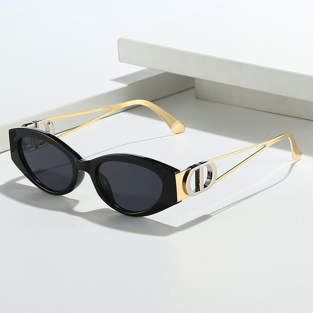 2026 New Design Luxury Eyeglasses - New Small Frame Cat-eye Style Women's Sun Glasses Made Of High-end Metal Materials Outdoor Sun Protection Aga