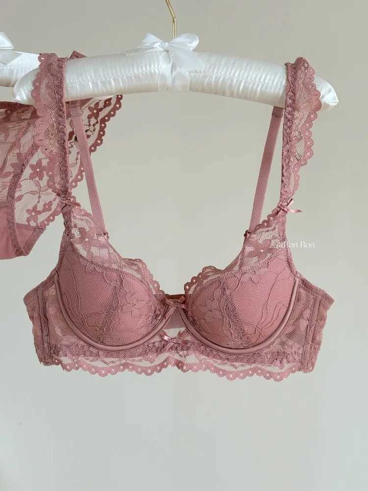 YUQI Lace Push Up Bra for Bigger Look Minimizer Slimming Underwire Support Tuck Side Fat No Sagging Steel Ring Plus Size Z260402