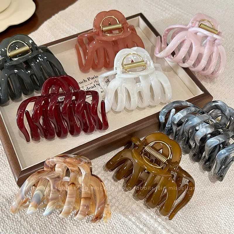 High Quality Large Pumpkin Shape Hair Claw For Women Elegant Back Head Headband Claw Clip Hair Clip Fashion Hair Accessories H260402
