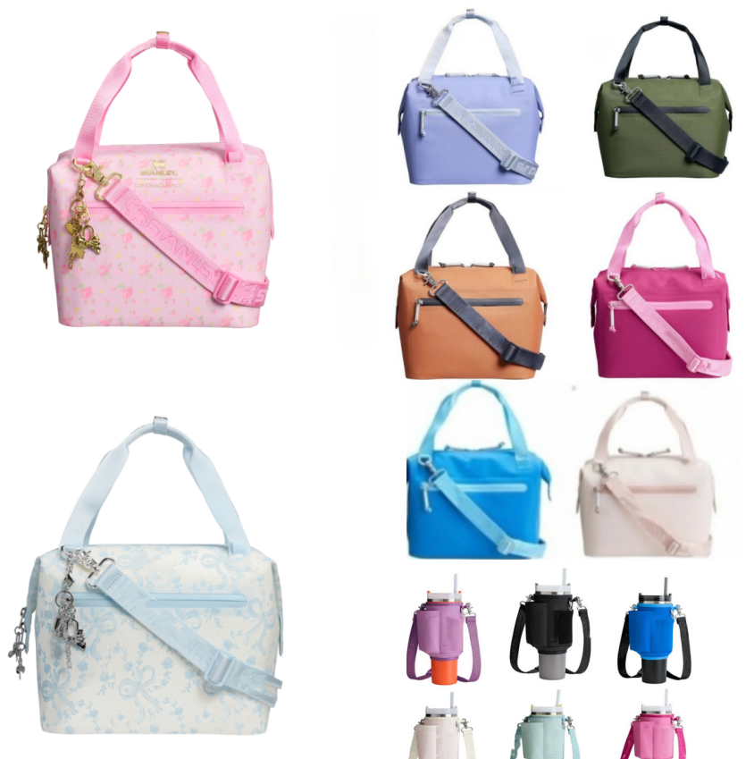 Designer Lunch Bag Box All Day Julienne Mini Soft Cooler 10-Can Cooler 10 Can Recycled Polyester Beach Bags Madeleine Midi Cooler Backpack