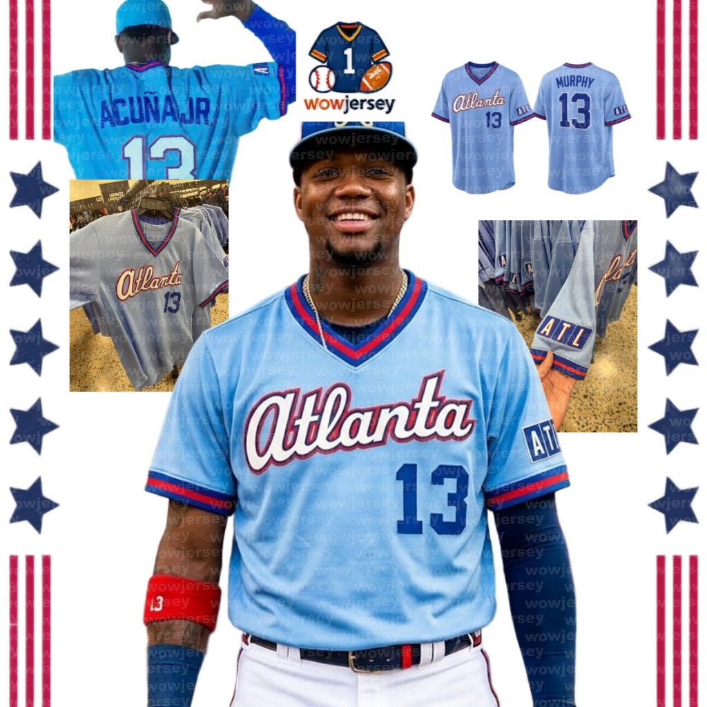 2026 Braves City Connect Ronald Acuna Jr Baseball Jersey Matt Olson Ozzie Albies Austin Riley Chris Sale Spencer Strider Michael Harris II Drake Baldwin Dale Murphy