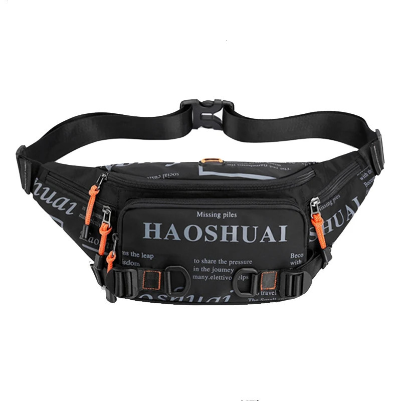 Men Nylon Waist Pack Belt Bag Running Waterproof Multipurpose Travel Male Sling Chest Fanny Bum Hip Bags 260403
