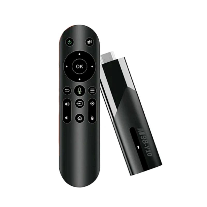 M98 Y10 Smart TV Stick H618 2.4G 5G Dual Wifi HDR10 6K Media Player TV Box Black
