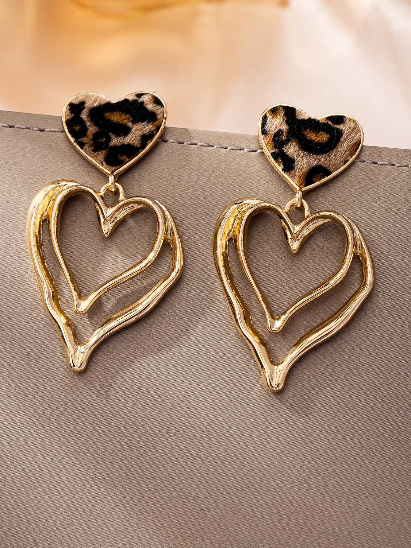 Elegant and Stylish Summer High-End Versatile Leopard Print Womens Earrings H260403