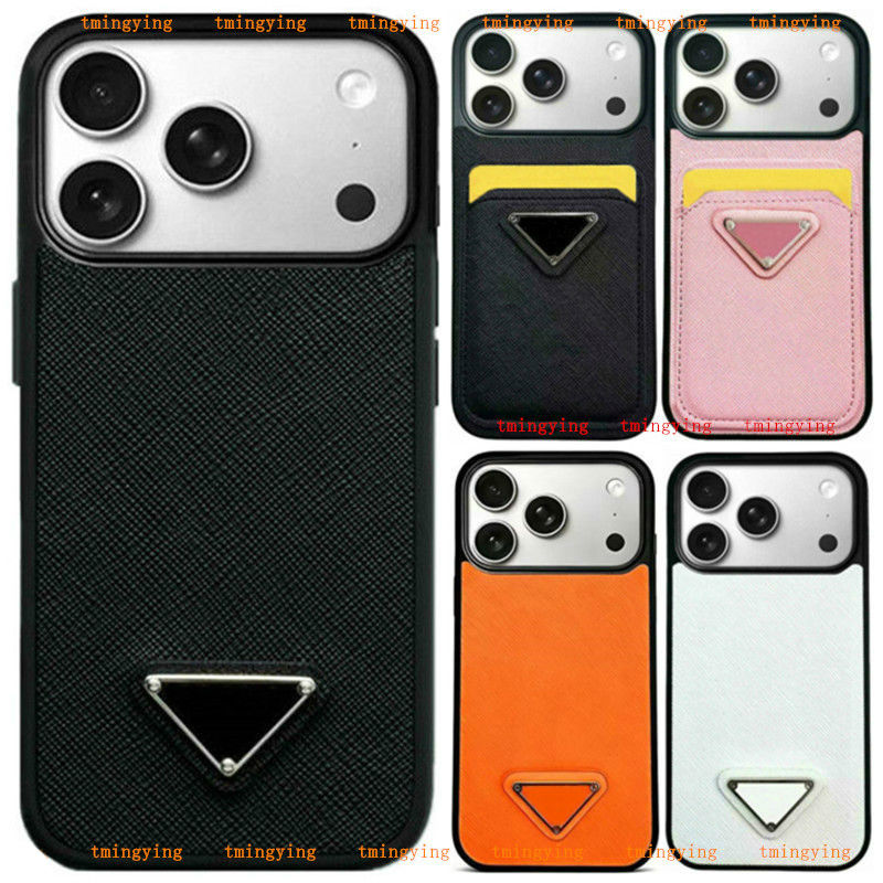 17 Pro Max Phone Case Designer Wallet Card Holder Pocket iPhone Case for Apple iPhone 16 ProMax 15 Plus 14 13 12 17 Air Cases Card package Cover iPhone17 Phones Case