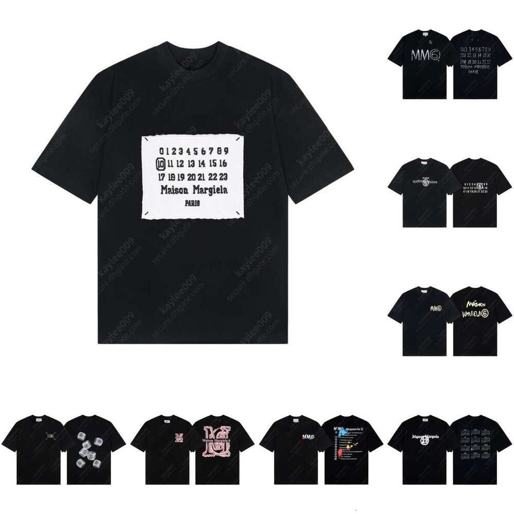 Maison MM6 designer t shirt Summer mens designer clothes fashion graphic tee men womens Popular brand shirt High quality shirts Street leisure mens clothing 0763