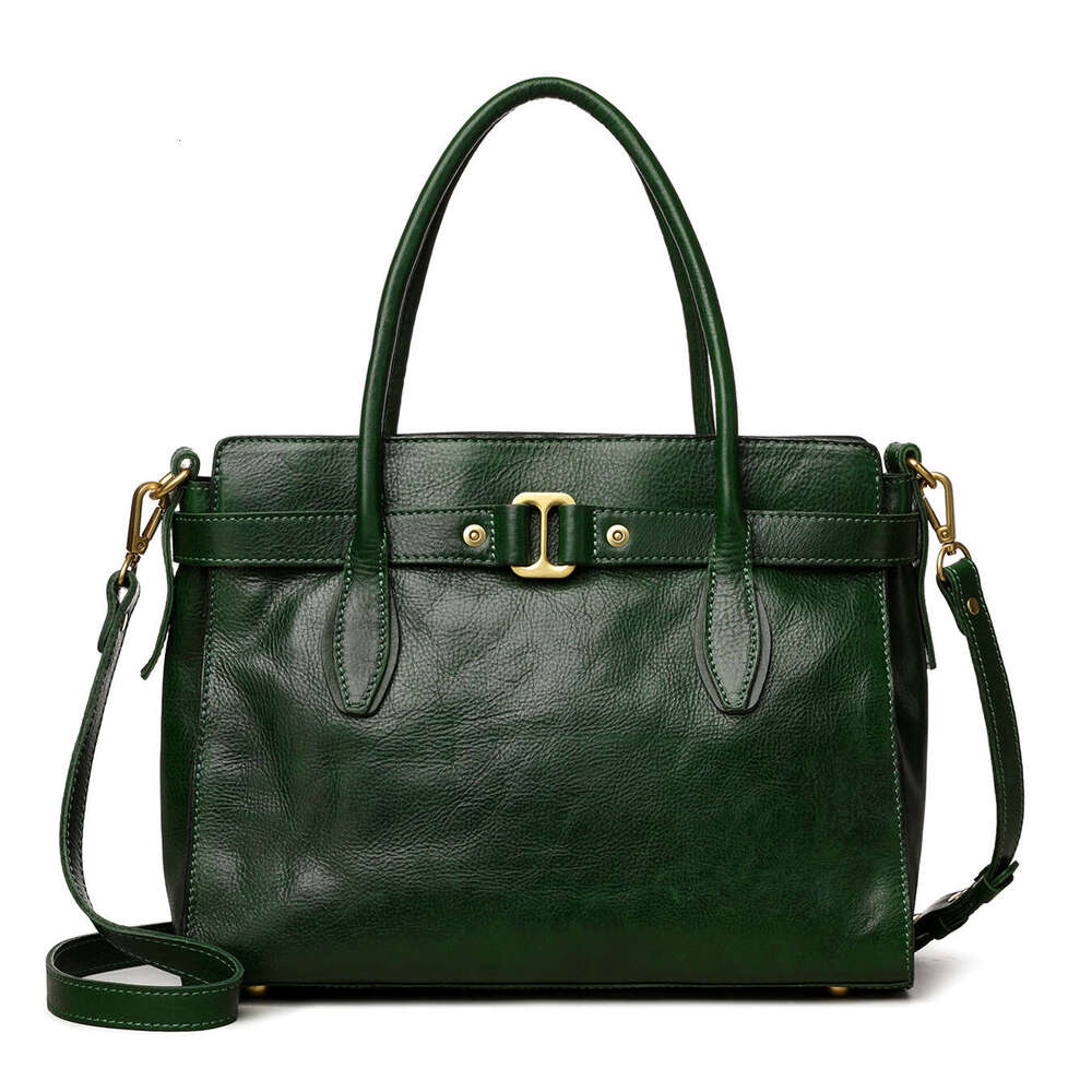 2025 New Genuine Leather Women Bag Luxury Minimalist Fashion Shoulder Bag High Quality Textured Tote Bag Factory Wholesale Drop Shipping Available SEN