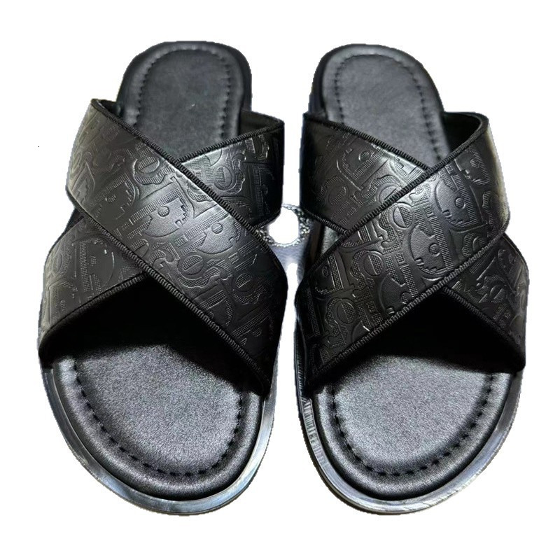 Men's Graphic Letter Slide Sandals Summer Outdoor Non-Slip Casual Shoes