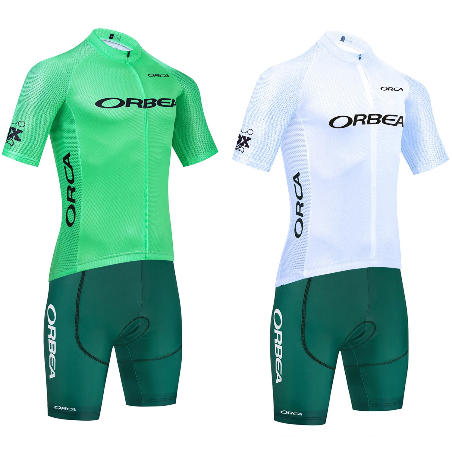 Cycling Set Green Cycling Jersey Team ORBEA ORCA Bike Jersey Bibs Shorts Anti-Swear Ropa Ciclismo Bicycle Maillot Clothing 260403