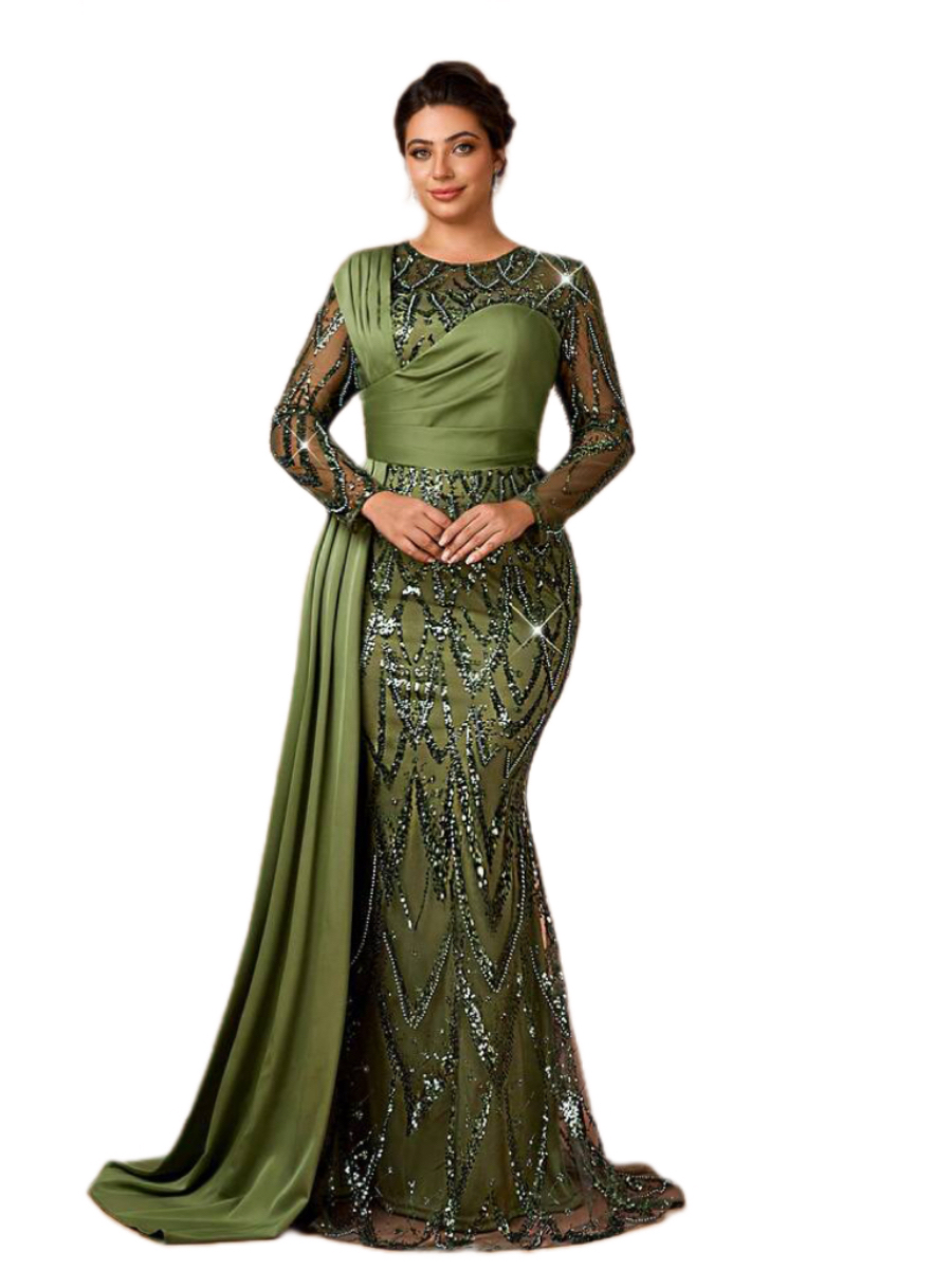 2026 Plus Size Purple Mermaid Mother Of Bride Dresses Olive Green Lace Evening Party Mama's Dress Vintage 50's Birthday Wedding Guest Groom 