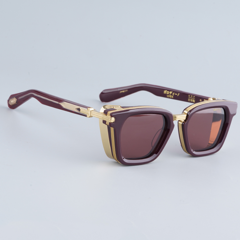 New style men's thick acetate fiber frame prescription sunglasses can be fitted with prescription lenses.