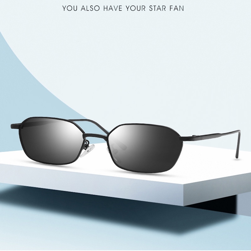 CB Small Square Sunglasses Women Men Brand Steampunk Metal Frame Sunglasses Men Retro Glasses UV400 Eyeglasses Summer Beach Outdoor Travel Fashion Acc
