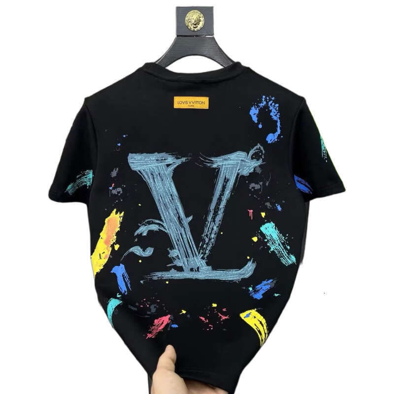 New Summer Short T-Shirt Men's Stylish Casual Slim Fit High-End Light Luxury Trendy Base Shirt Half Sleeve