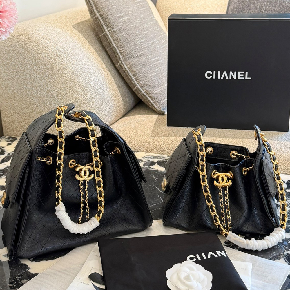 Designer bag 25bag Shoulder bag Luxury leather handbag CC bag High quality mini diagonal cross bag Hobo chain drawstring bucket bag