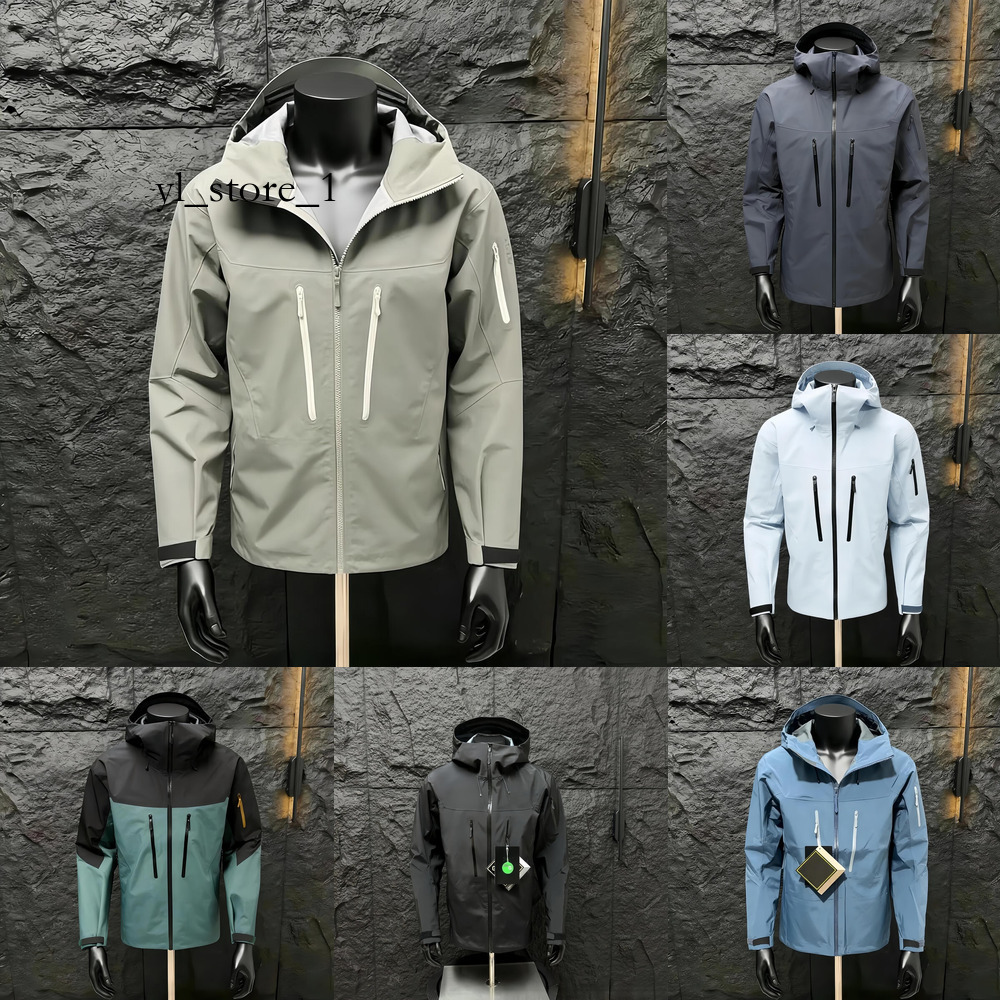 arcteryxslys jacket designer high quality Arcteryxbrand coat mens womens windproof waterproof outdoor casual travel Skiing warmth luxury black arcteryxclothes