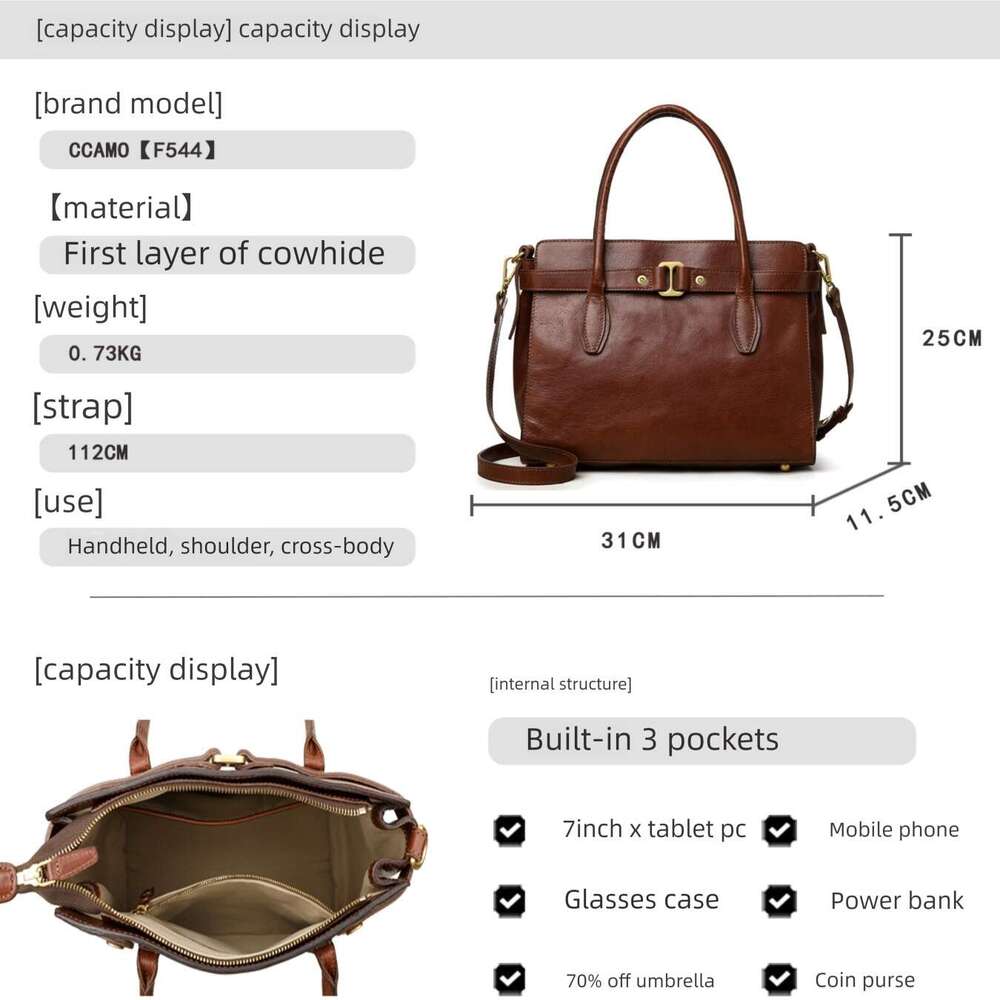 2025 New Genuine Leather Women Bag Luxury Minimalist Fashion Shoulder Bag High Quality Textured Tote Bag Factory Wholesale Drop Shipping Available SEN