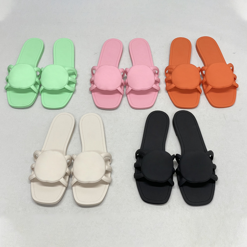 Summer Rubber Slides Beach Slipper Designer Flip Flops Sandals Chain Slide Women Slippers Luxury Slider Fashion Sexy Shoes 322