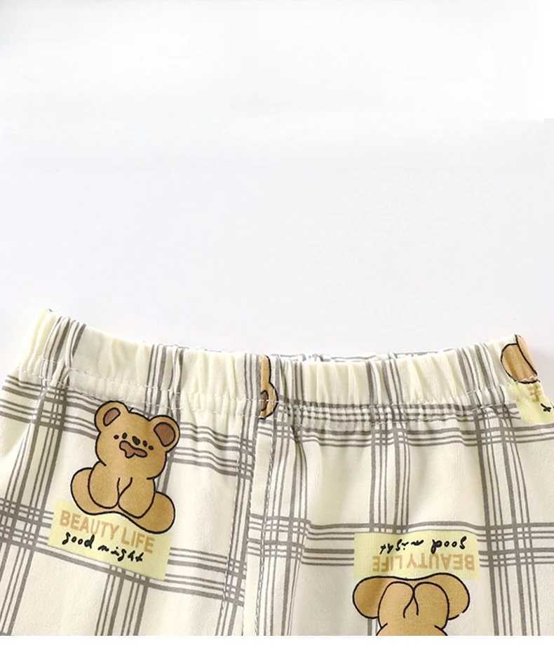 Kid Comfortable Pajamas Two Piece Set Multi Style Long Sleeve Top Trousers Pants Girl Boy Homewear Casual Children Cute Wear H260403