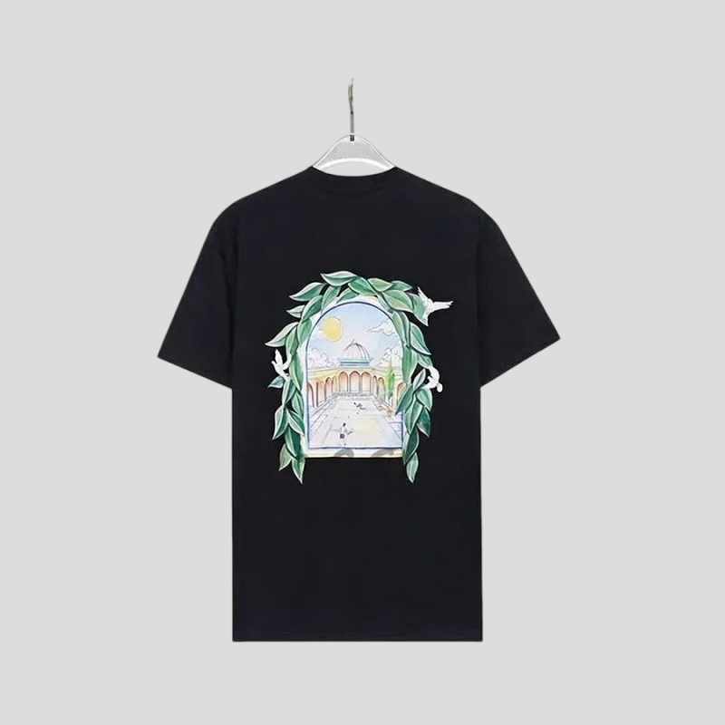 Summer Moroccan Style Dream Gate Printed TShirt Mens and Womens Street Fashion Casual Short Sleeve Top Set Graphic Letter Print dh1022