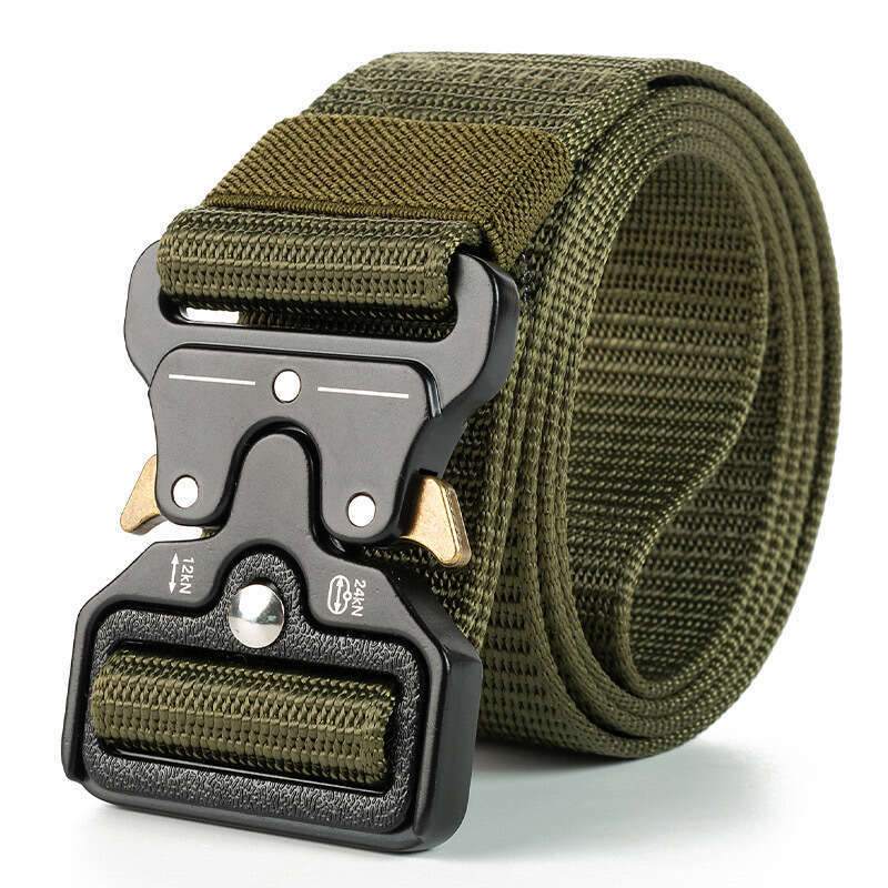 Belts and accessories Factory Direct Cross-Border Nylon Automatic Buckle Outdoor Workwear Tactical Pants Military Training Belt Men Wholesale