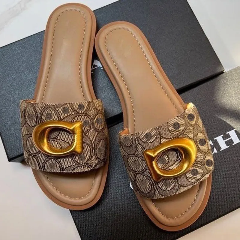 Designer Slippers sandals Lady sandal Denim Print Slide Sandals Ballet flats Retro slippers for outdoor wear 2026 summer Travel Essentials Pleated Slippers