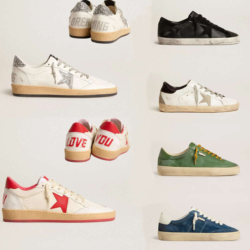 Superstar High Casual Golden Sky Ball Star Designer Do old Dirty Shoes Italy Brand Sneakers Super Star Luxury Dirtys Sequin White Big Size 35-47