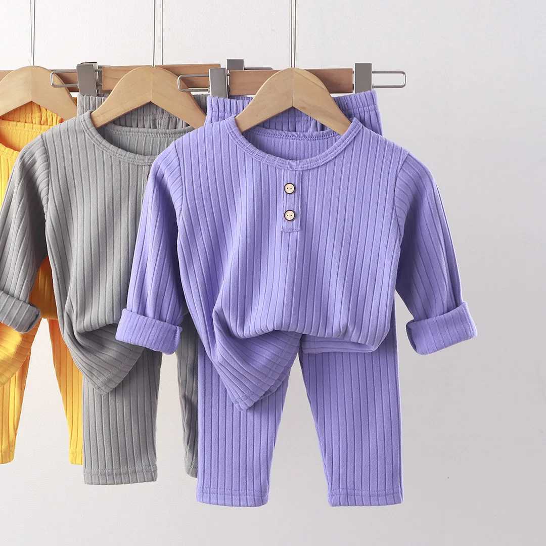 Childrens Underwear Sets Autumn New Baby Boys Pajamas Korean Version of the Girls Home Wear Childrens Clothing H260403