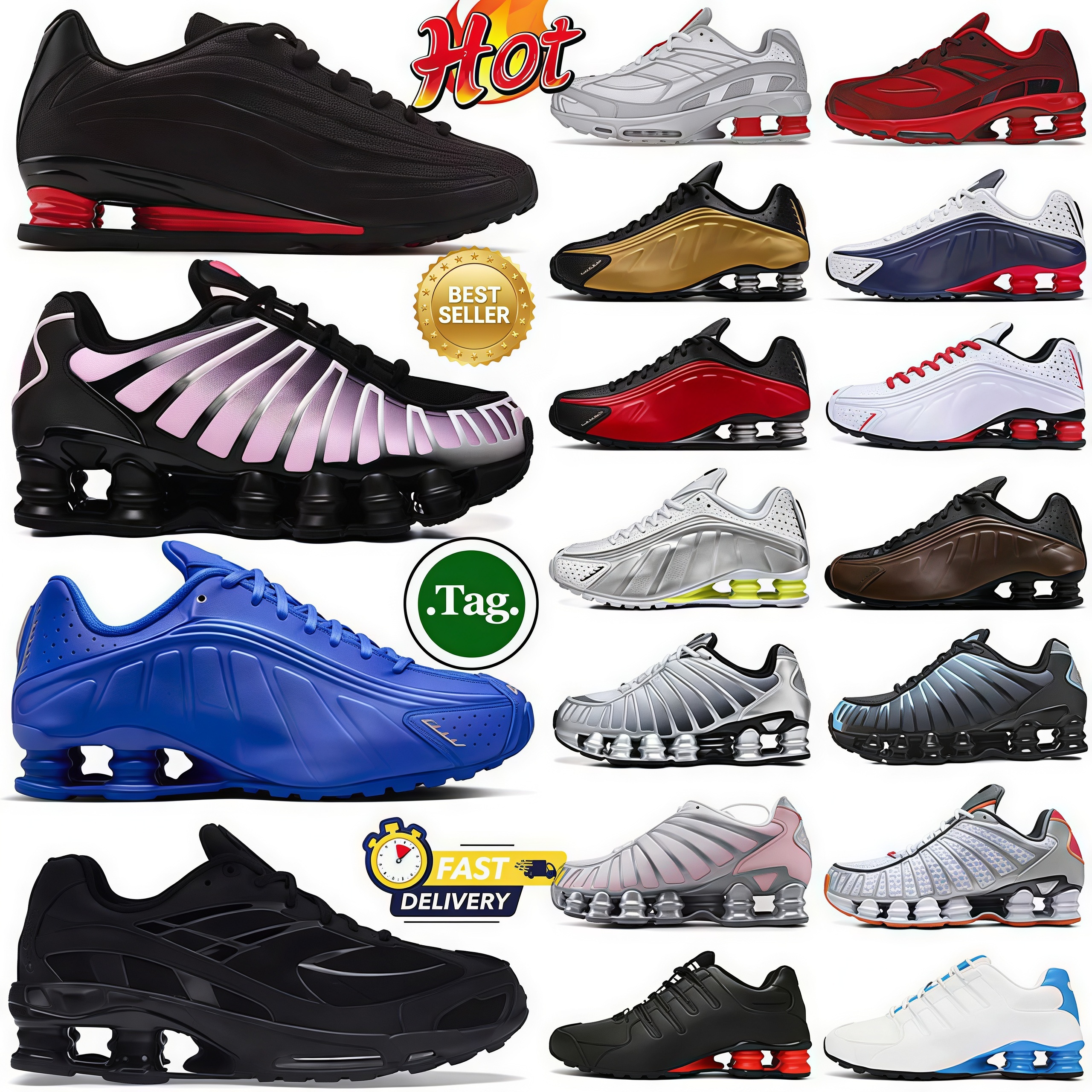 Shoxs Tl ride z R4 designer running shoes men women triple black white silver race blue bred pink orange mens trainers outdoor sports sneakers
