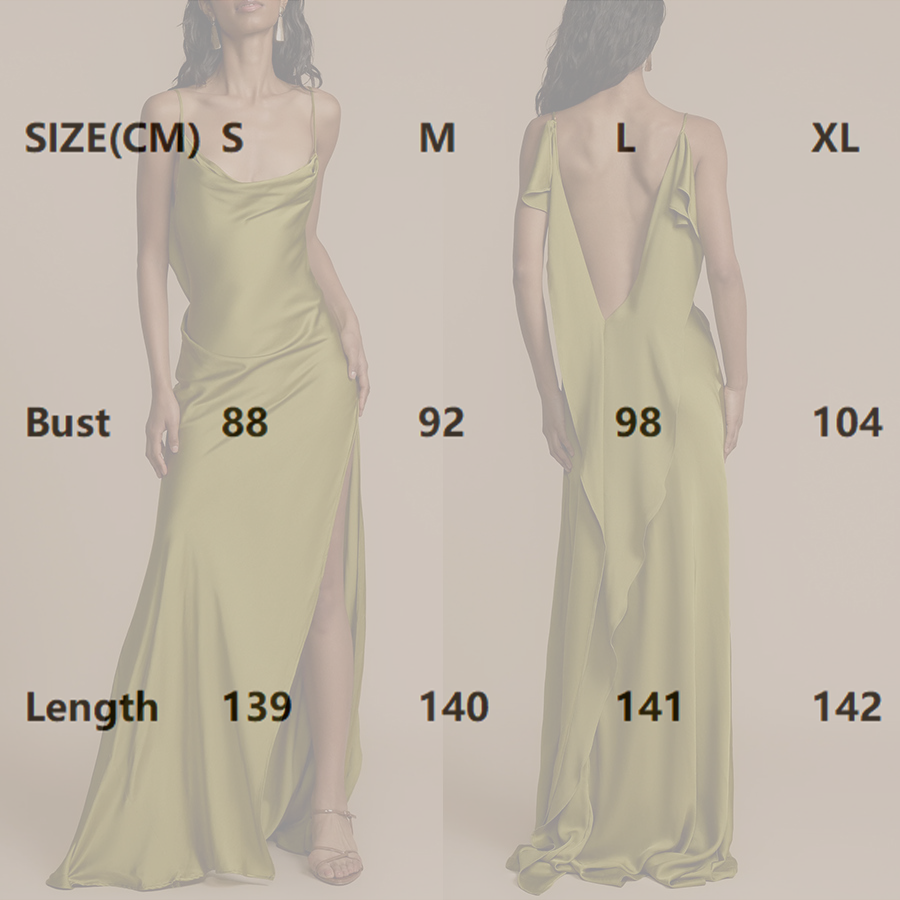 Designer Dresses for Women Satin Long Floor Length Dresses with Slit Backless Dresses Women 2026 Semi-Formal Dresses