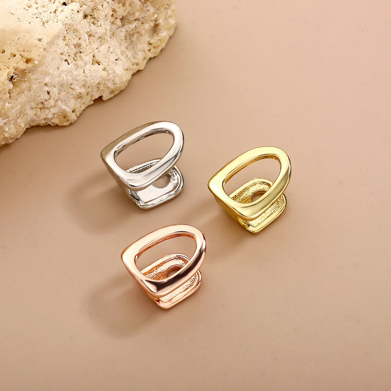 TOP Hip Hop Single Hollow Teeth Caps For Women Men Braces Simple Glossy Tooth Grills Jewelry Cosplay Dental 260324BJ - view 5