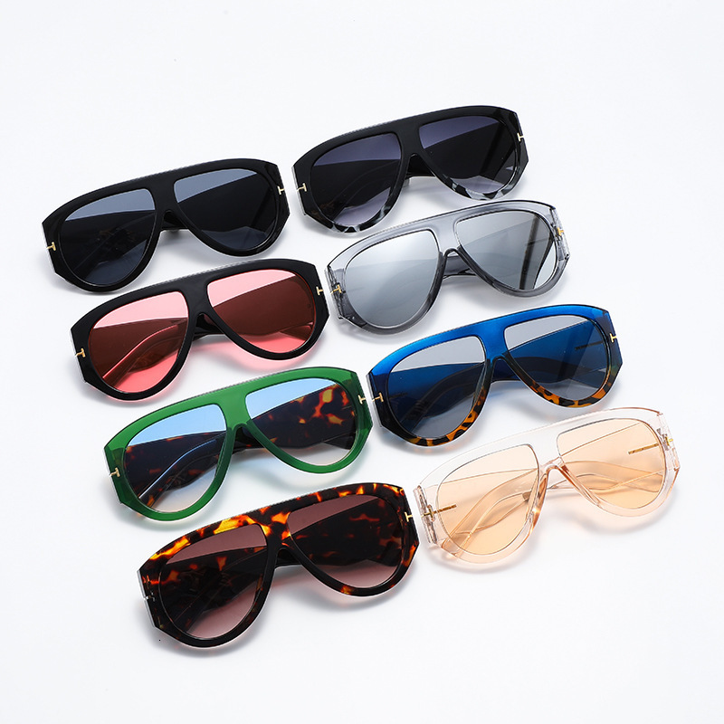 Designer's Luxury Large Frame Sunglasses With European And American Style High-end Pilot Glasses Luxurious Retro UV Resistant Cross-border Women&