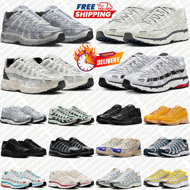 Designer Sneakers P6000 casual shoes Anthracite Grey Shadow grey Metallic Triple White Pink Blue Mens Womens Sneakers OutdoorTrainers