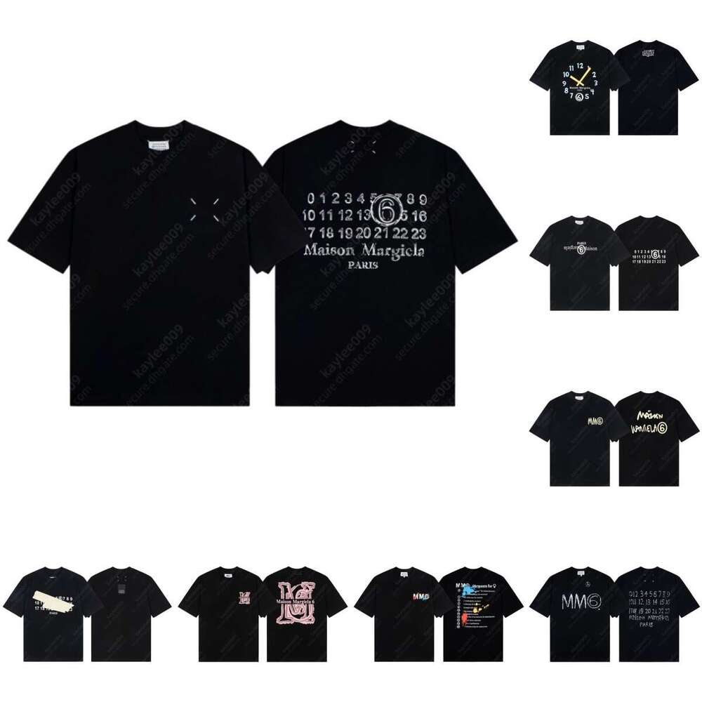 Maison MM6 brand t shirt for men Summer designer shirts womens Popular tshirt fashion graphic tee High quality round neck Street leisure mens clothing 1003