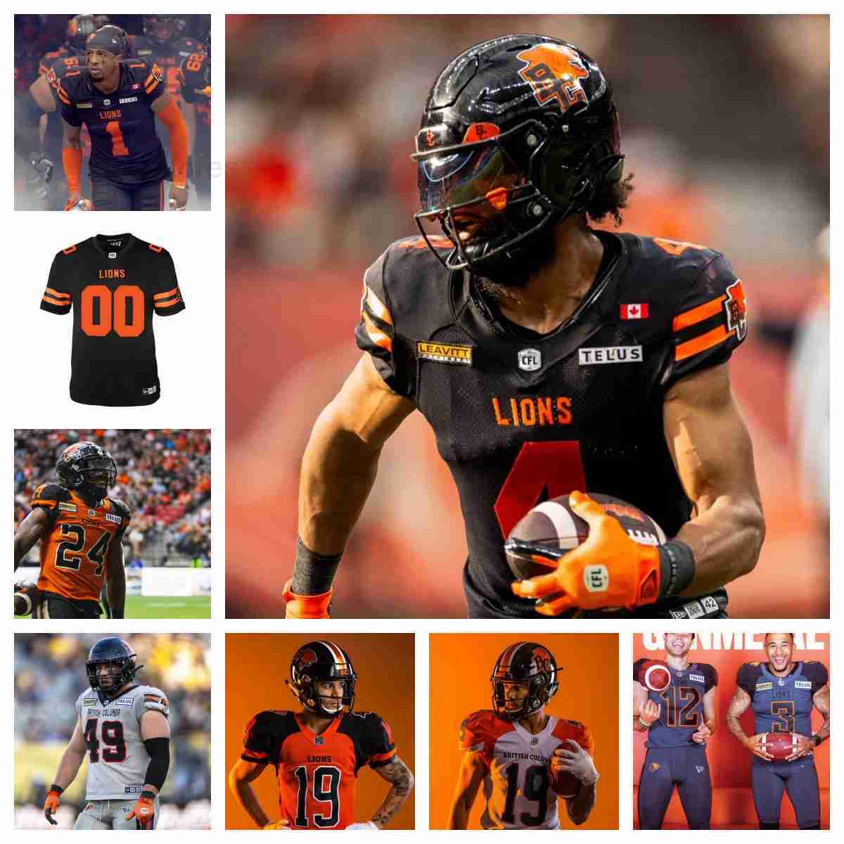 2026 BC Lions 2026 custom football Jersey Nathan Rourke Keon Hatcher Sr James Butler Justin McInnis Jevon Cottoy Dejon Allen Mathieu Betts Bradlee Anae
