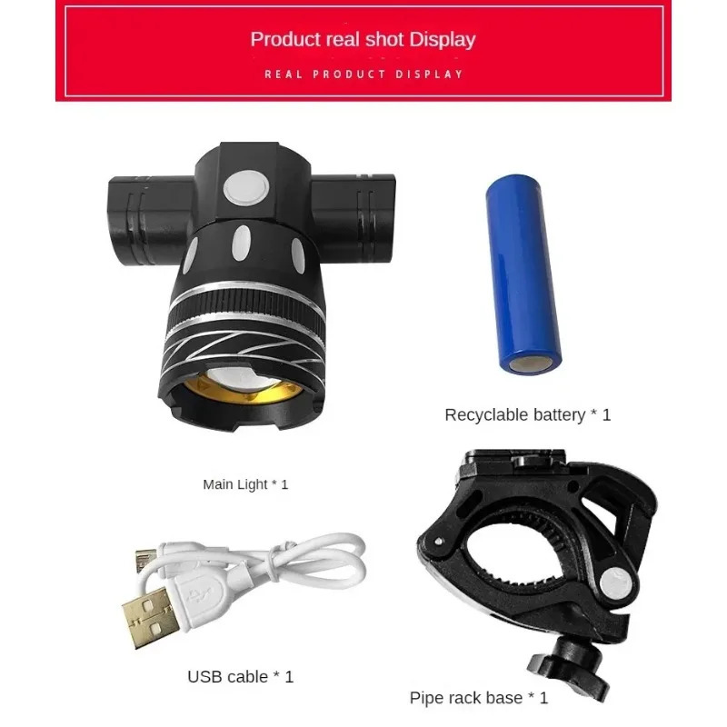 Z30 15000LM T6 LED Light Bike/Bicycle/Light Set USB Rechargeable Headlight/Flashlight Waterproof Zoomable Cycling Lamp for Bike 260331