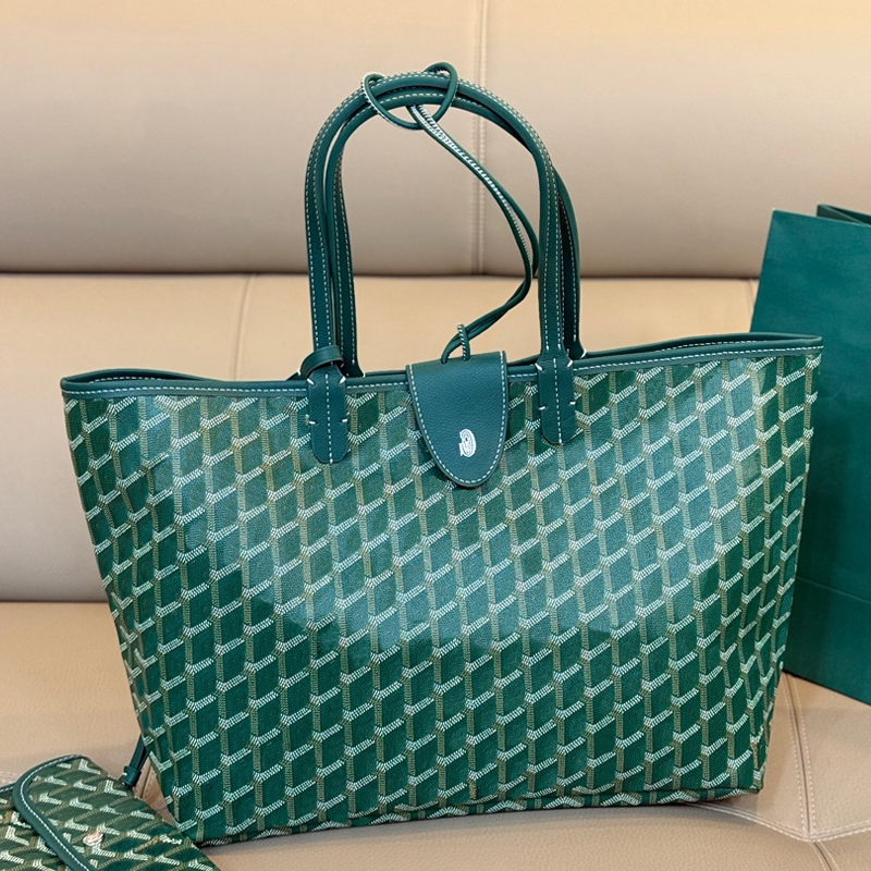 12A Saint Louis Style green 1:1 Correct version Luxury Canvas Tote Bag Women Designer Shopping Bag Large Capacity Fashion Shoulder Handbag designer bag hobo tote bag