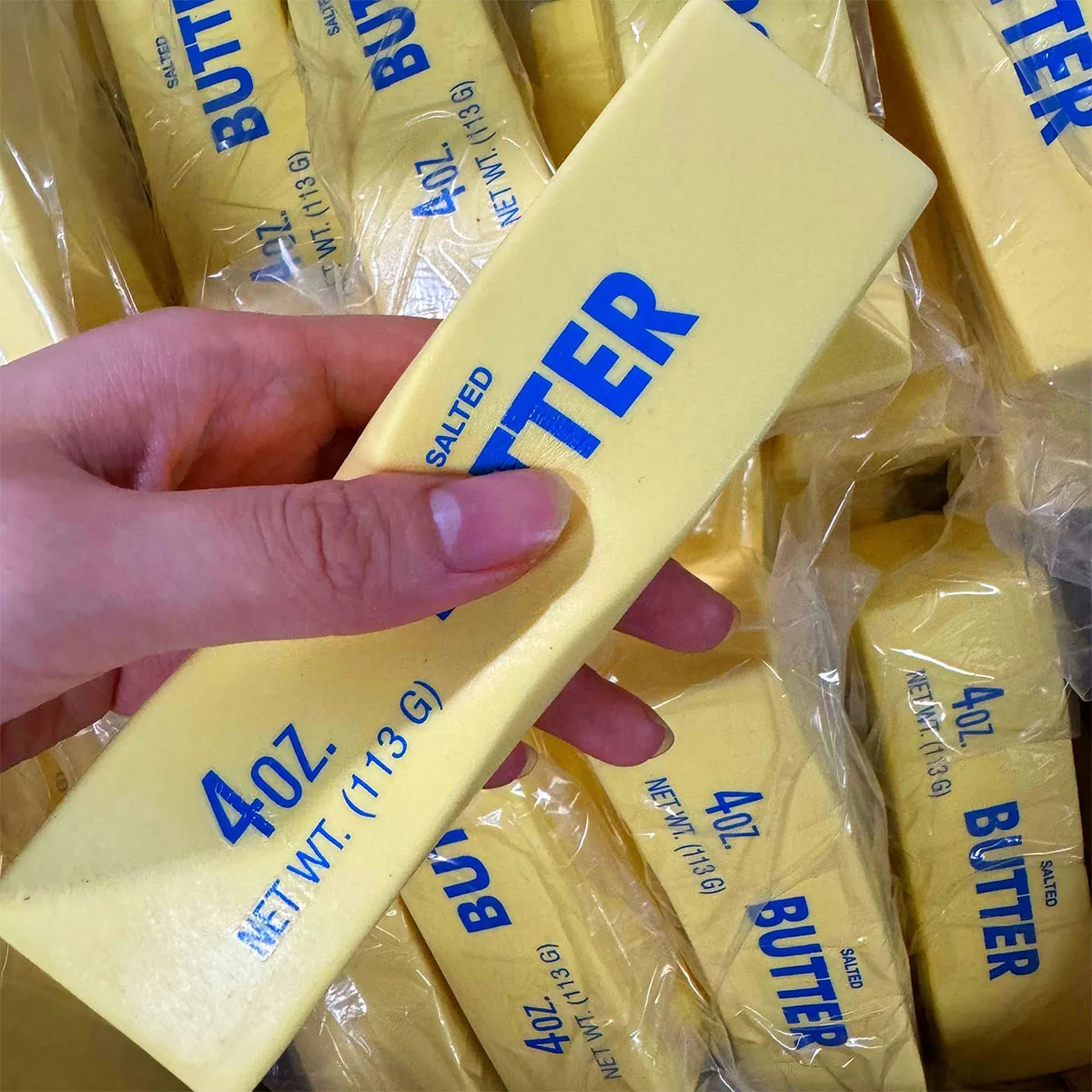 Fidget Squeeze Toy Butter Stick Slow Rise Squeeze Toys Realistic Sticky Butter Soft Fake Food Scented Sensory Fidget Toys Decompression Toy